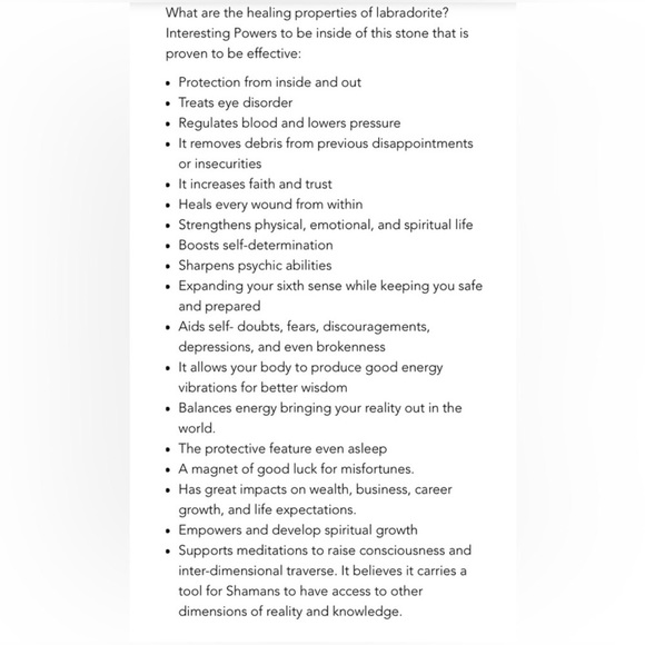 New Natural Labradorite Crystal Cocktail Ring / Water Drop Statement Ring - Picture 12 of 14